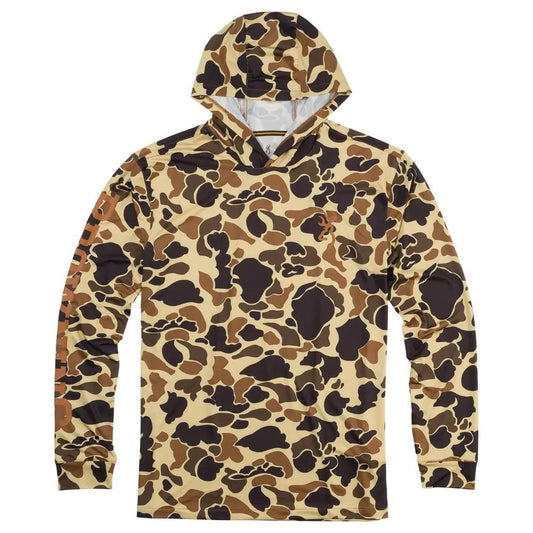 Browning Long Sleeve Shirts|Long Sleeve Shirts Browning Hooded Long Sleeve Tech Shirt Vintage Tan Camo L