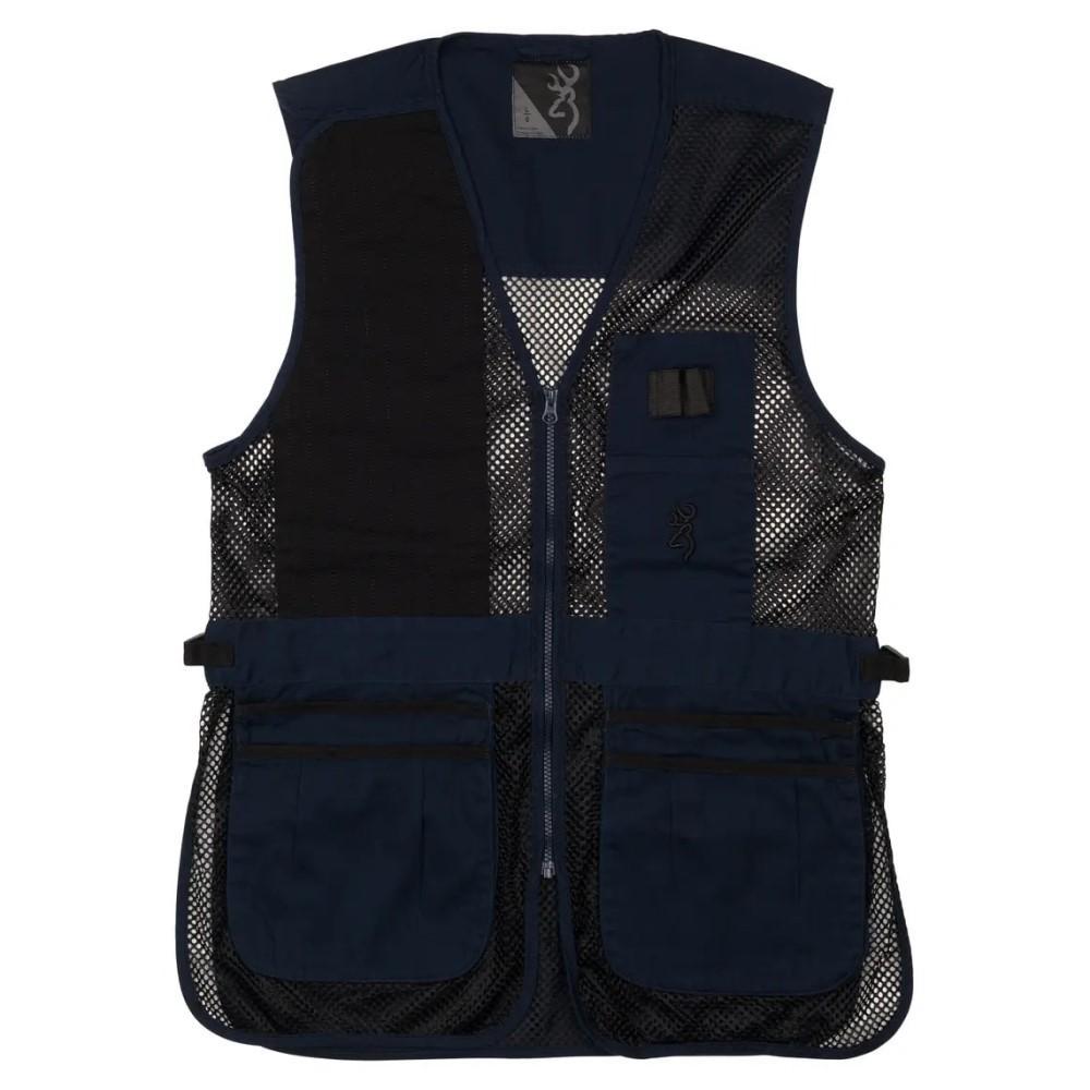 Browning Shooting Vests Browning Trapper Creek Mesh Shooting Vest Navy and Black M
