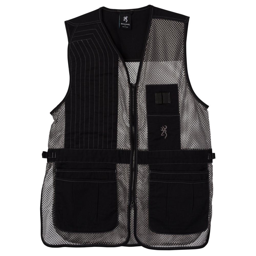 Browning Shooting Vests Browning Trapper Creek Mesh Shooting Vest Grey XL