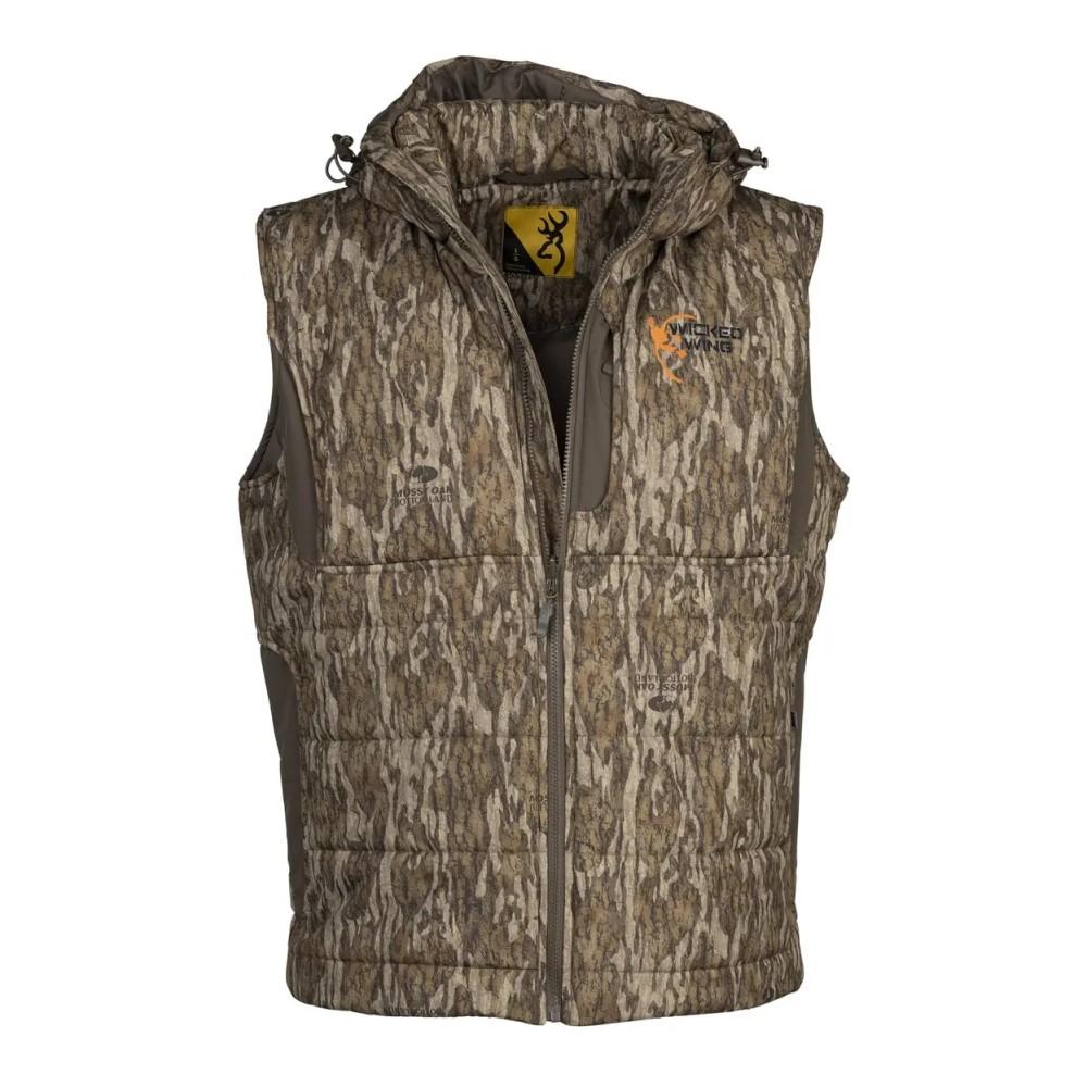 Browning Vests|Clothing &amp; Footwear Browning Insulated Vest Mossy Oak Bottomland XL