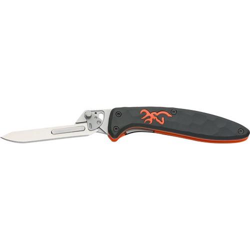 Browning Knives &amp; Edged Tools|Knives|Knives &amp; Edged Tools Browning Primal Scalpel 2 3/4" Blade Black and Orange