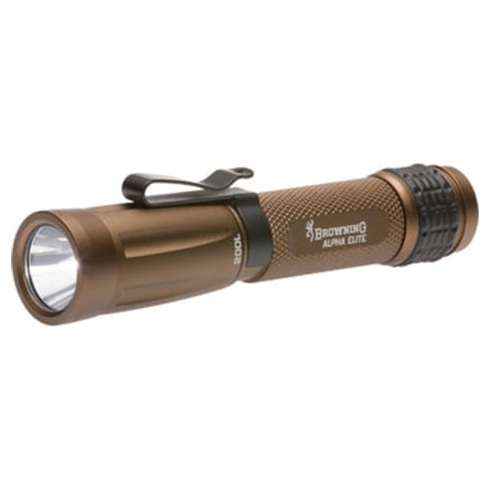 Browning Flashlights|Flashlights &amp; Accessories Browning Tactical Alpha Elite LED Aluminum Flashlight - Bronze