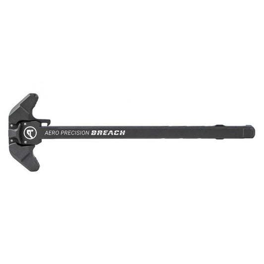 Aero Precision Charging Handles/Bolt Knobs Aero Precision AR10 BREACH Ambi CH With Small Lever - Blk/Blk Anodized (C)