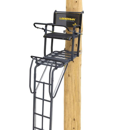 Ardisam (River's Edge/ Barronett Blinds) Ladder Treestands Ardisam (River's Edge/ Barronett Blinds) River's Edge Lockdown Ladder Treestand Wide 21 ft