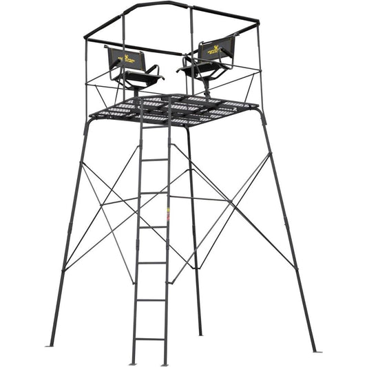 Ardisam (River's Edge/ Barronett Blinds) Tower Stands Ardisam (River's Edge/ Barronett Blinds) River's Edge Quad Pod Tower Stand 2-Man with Swivel Chairs