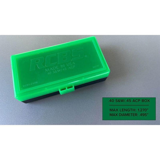 RCBS Ammo Boxes RCBS RCBS Impact Resistant Ammo Box 40 S&With .45 ACP
