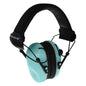 Radians Ear Muffs Radians  Radians Dual Microphone Electronic Earmuff 3.5mm Stereo Jack 23dB Black Aqua