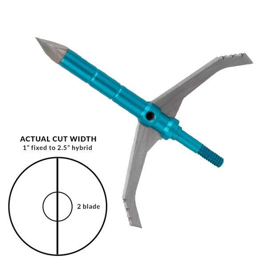 Rock Ridge Outdoors Broadheads Field &amp; Specialty Points|Hunting Rock Ridge Outdoors Dead Ringer Great White Broadhead 100/125 Grain 2.5" Cut Blue