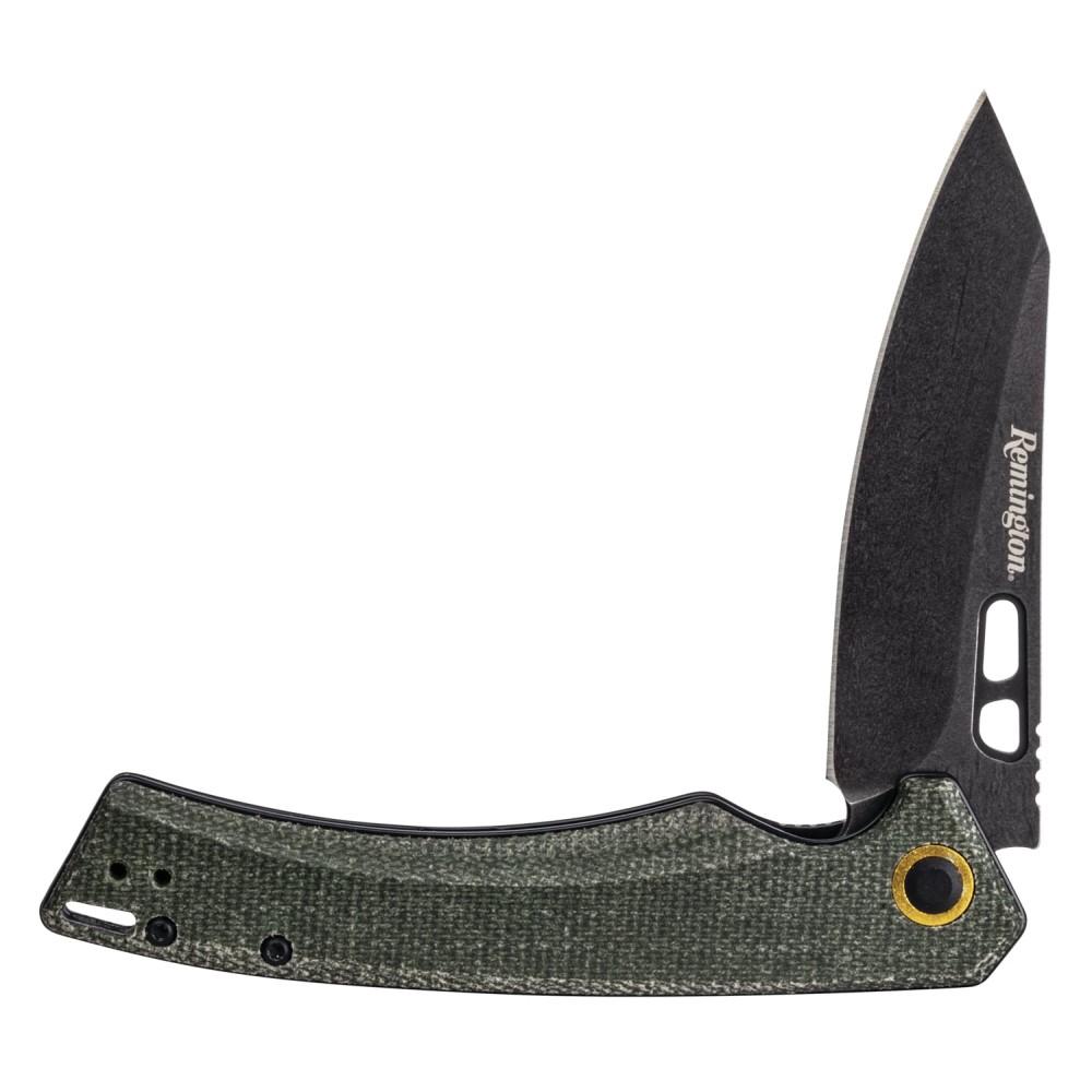 Remington Knives &amp; Edged Tools Remington  Remington EDC Liner Lock Folding Knife 4-1/2" Coping Blade Green