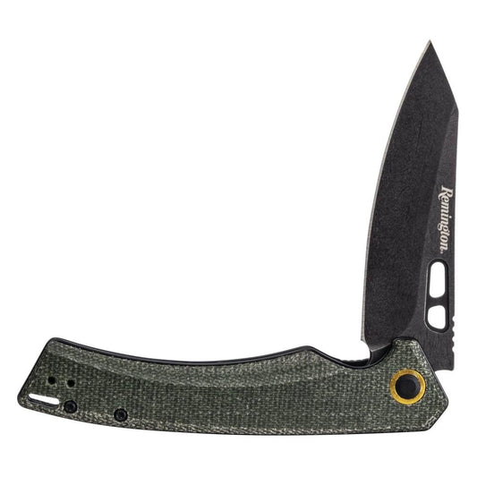 Remington Knives &amp; Edged Tools Remington  Remington EDC Liner Lock Folding Knife 4-1/2" Coping Blade Green