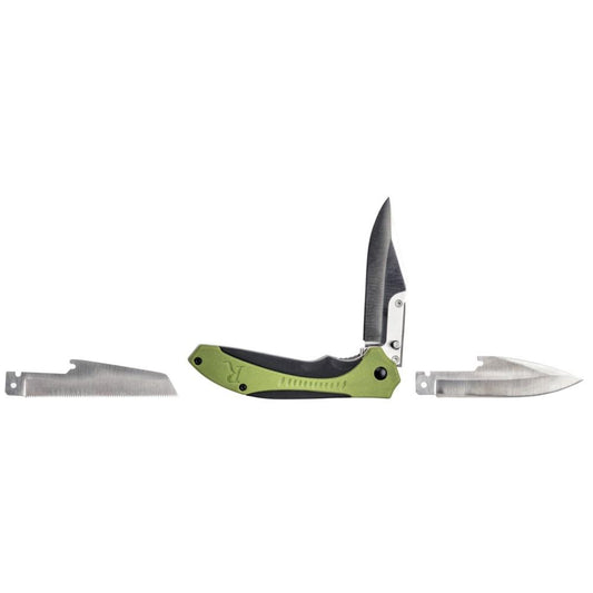 Remington Knives &amp; Edged Tools|Knives &amp; Edged Tools Remington  Remington RXB Liner Lock Folding Knife 4-1/2" Multi Blade Green and Black