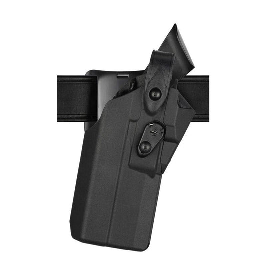 Safariland Gun Holsters Safariland Safariland 7360RDS-7TS ALS/SLS Mid-Ride Duty Holster for Glock 17 Gen 5 with Surefire X300U Black Basketweave Right Hand