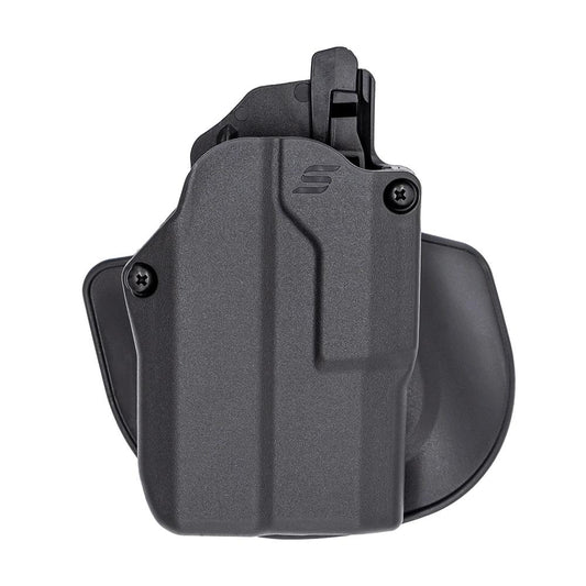 Safariland Gun Holsters Safariland Safariland Solis ALS Concealment OWB Holster for Glock 19/19x/45 MOS RDS TLR-7 Sub Black Right Hand