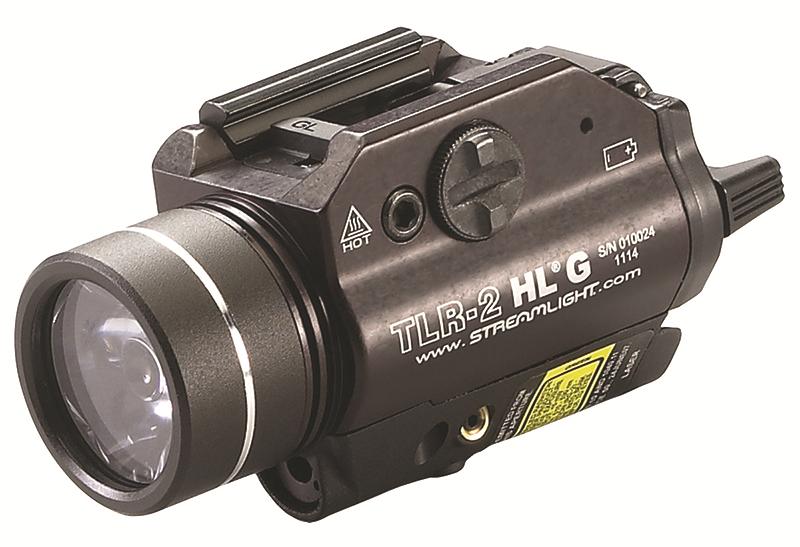 Streamlight Handgun Lights Streamlight Streamlight TLR-2 HL G Rail Mounted Flashlight with Green Laser