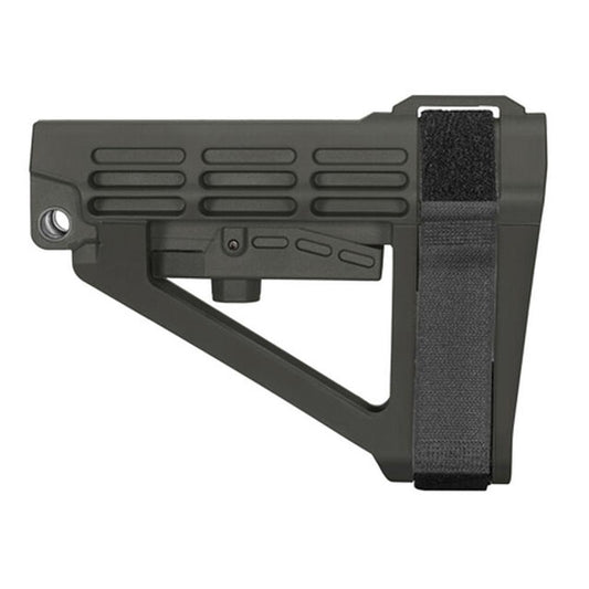 SB Tactical Chassis &amp; Stocks SB Tactical SB Tactical SBA4 5-Postion Adjustable Brace for AR-15 Stealth Grey