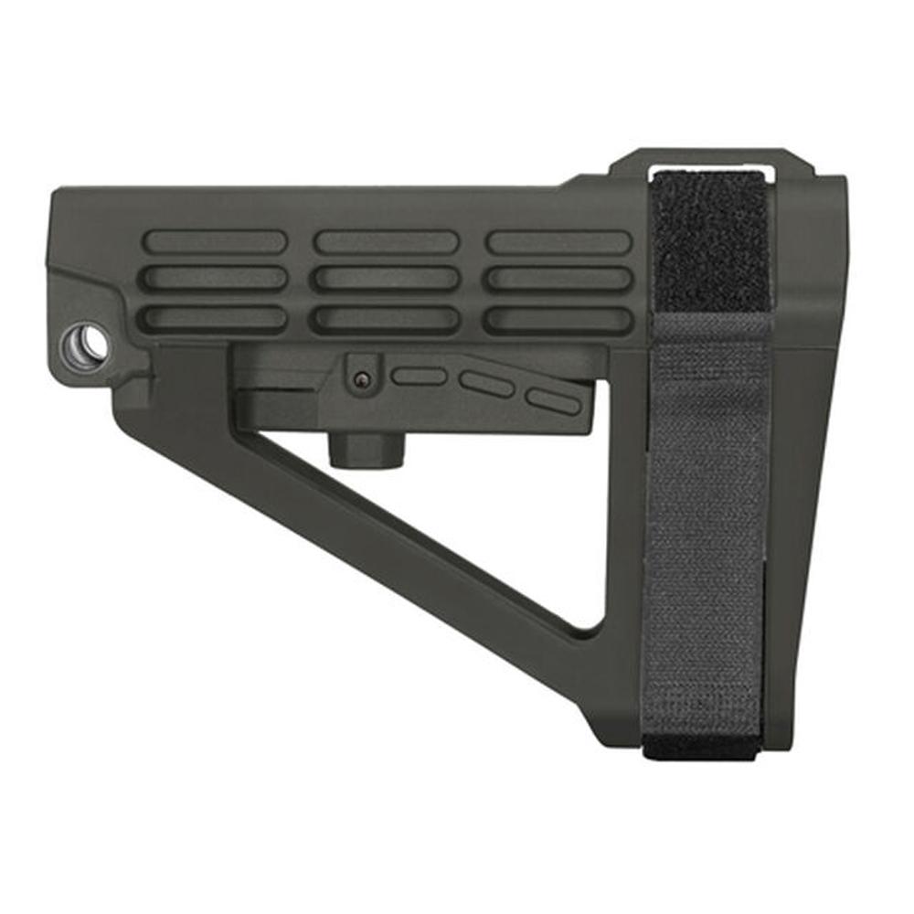 SB Tactical Chassis &amp; Stocks SB Tactical SB Tactical SBA4 5-Postion Adjustable Brace for AR-15 Stealth Grey