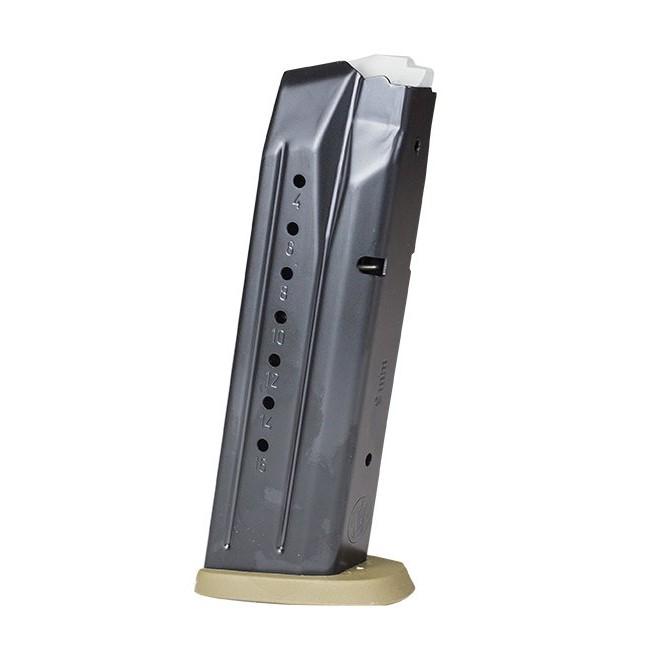 Smith & Wesson Handgun Magazines Smith & Wesson  Smith & Wesson M&P9 M2.0 Magazine Black Steel FDE Base Plate 9mm Luger 17/rd