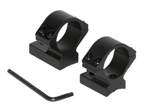 Talley Mounting Systems Optics|Scope Rings Talley Mounting Systems Talley Lightweight Alloy Scope Mounts - Black Anodized - 1" - Low Weatherby Accumark - Magnum - Mark V (9 LUG)