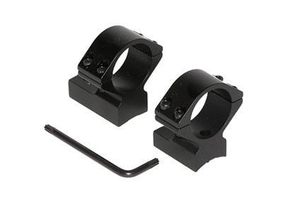 Talley Mounting Systems Optics|Scope Rings Talley Mounting Systems Talley Lightweight Alloy Scope Mounts - Black Anodized - 1" - Medium Weatherby Accumark - Magnum Mark V (9 LUG)
