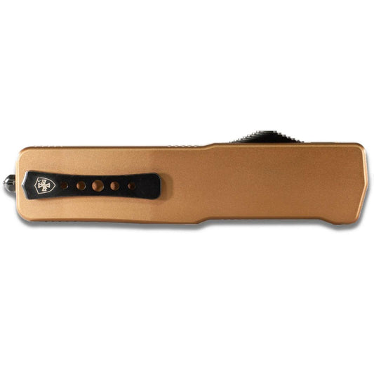 Templar Knife Knives Templar Knife Templar Knives Premium Lightweight Anodized Bronze Small Automatic Knife 3" Drop Point Blade Bronze