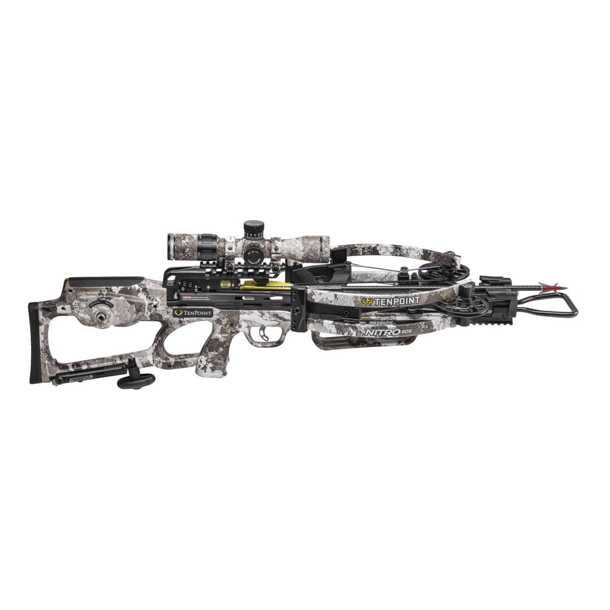 Tenpoint Crossbow Technologies Crossbows Tenpoint Crossbow Technologies TenPoint Nitro 505 Crossbow ACUslide EVO-X Elite Scope Camo