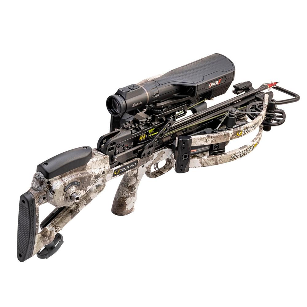 Tenpoint Crossbow Technologies Crossbows Tenpoint Crossbow Technologies Tenpoint Flatline 460 Oracle ACUslide Crossbow 460fps with Burris Oracle Scope