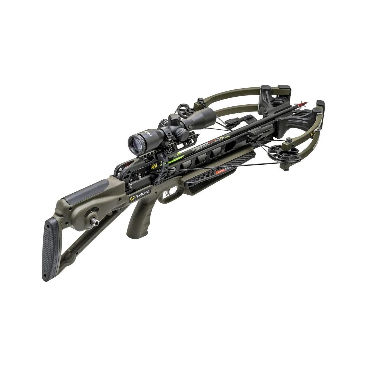 Tenpoint Crossbow Technologies Crossbows Tenpoint Crossbow Technologies Tenpoint Crossbow Venom X ACUslide Pro-View 400 Scope Moss Green