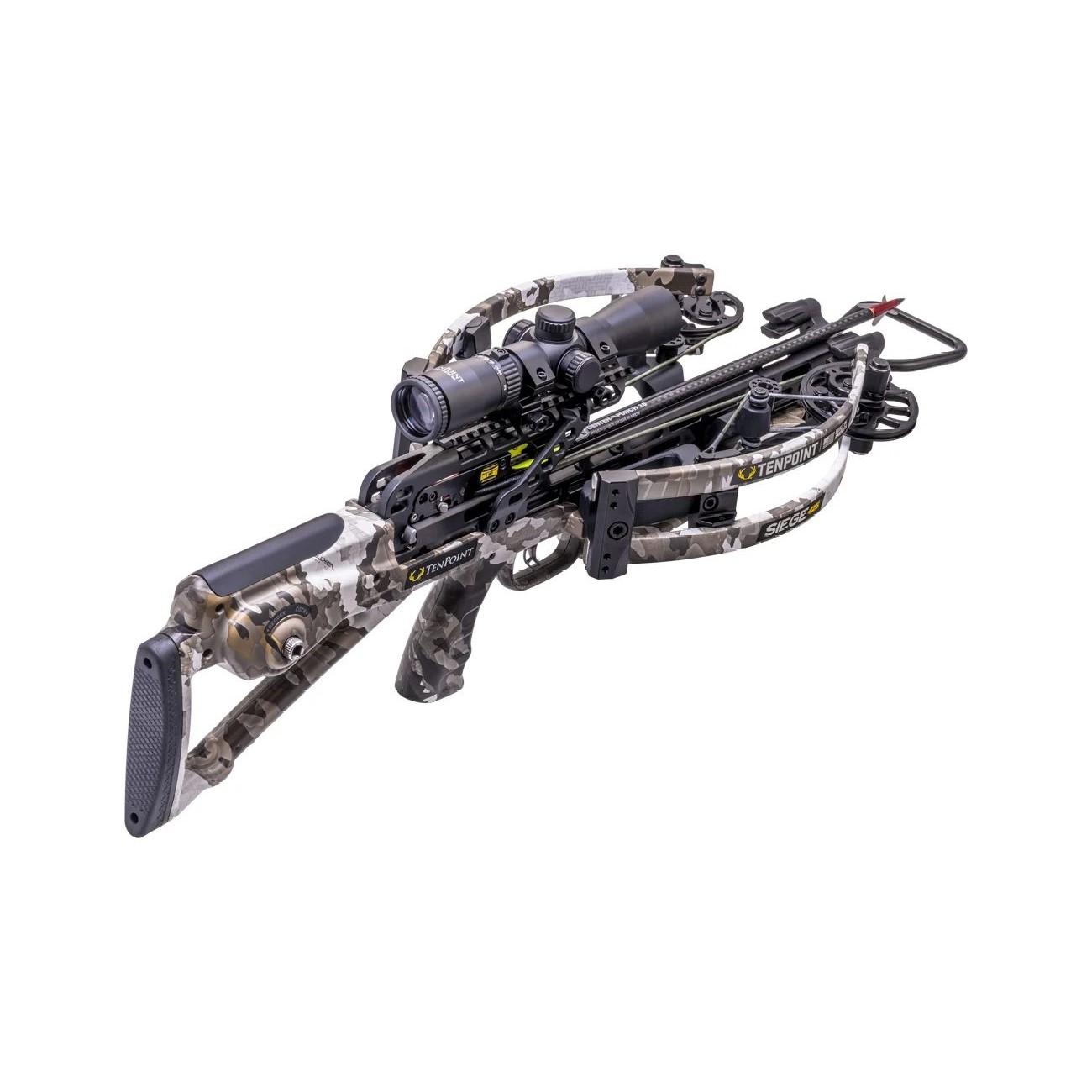 Tenpoint Crossbow Technologies Crossbows Tenpoint Crossbow Technologies TenPoint Siege 425 Reverse Draw Crossbow ACUslide RangeMaster 100 Scope Vektra