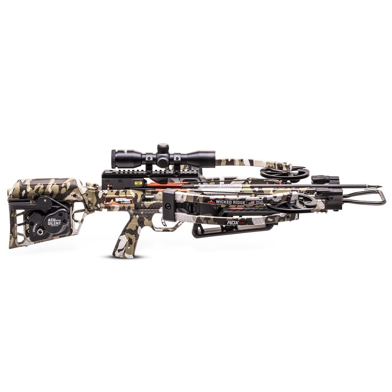 Tenpoint Crossbow Technologies Crossbows Tenpoint Crossbow Technologies Wicked Ridge RDX 410 Reverse-Draw Crossbow ACUdraw Silent Pro-View 400 Scope Peak XT