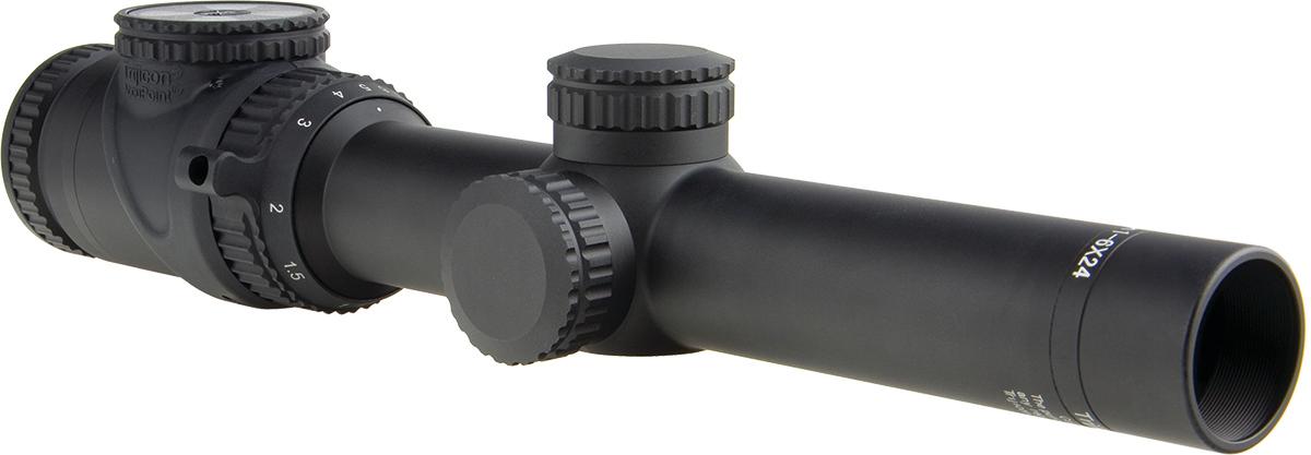 Trijicon Centerfire Scopes Trijicon Trijicon Accupoint Rifle Scope - 1-6x24 30mm SFP Standard DuPlex Crosshair With Green Dot