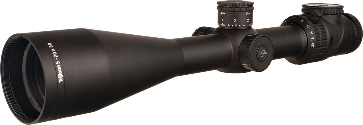 Trijicon Centerfire Scopes Trijicon AccuPoint 5-20x50 Riflescope MRAD Ranging Crosshair With Green Dot 30mm Tube