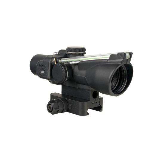 Trijicon Optics|Centerfire Scopes Trijicon Trijicon Compact ACOG 2x20 Rifle Scope Green Crosshair Reticle Illuminated Black With Mount