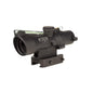 Trijicon Centerfire Scopes Trijicon Trijicon Compact ACOG 3x24 Rifle Scope Green Horseshoe/Dot 223/55gr. Illuminated Black With Mount