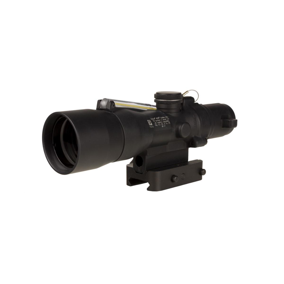 Trijicon Optics|Centerfire Scopes Trijicon Trijicon Compact ACOG 3x30 Rifle Scope Amber Chevron 7.62x51mm/175gr. Illuminated Black With Mount