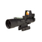 Trijicon Optics|Centerfire Scopes Trijicon Trijicon Compact ACOG 3x30 Rifle Scope Green Horseshoe/Dot 5.56x45mm/62gr. Red Dot Combo Illuminated Black