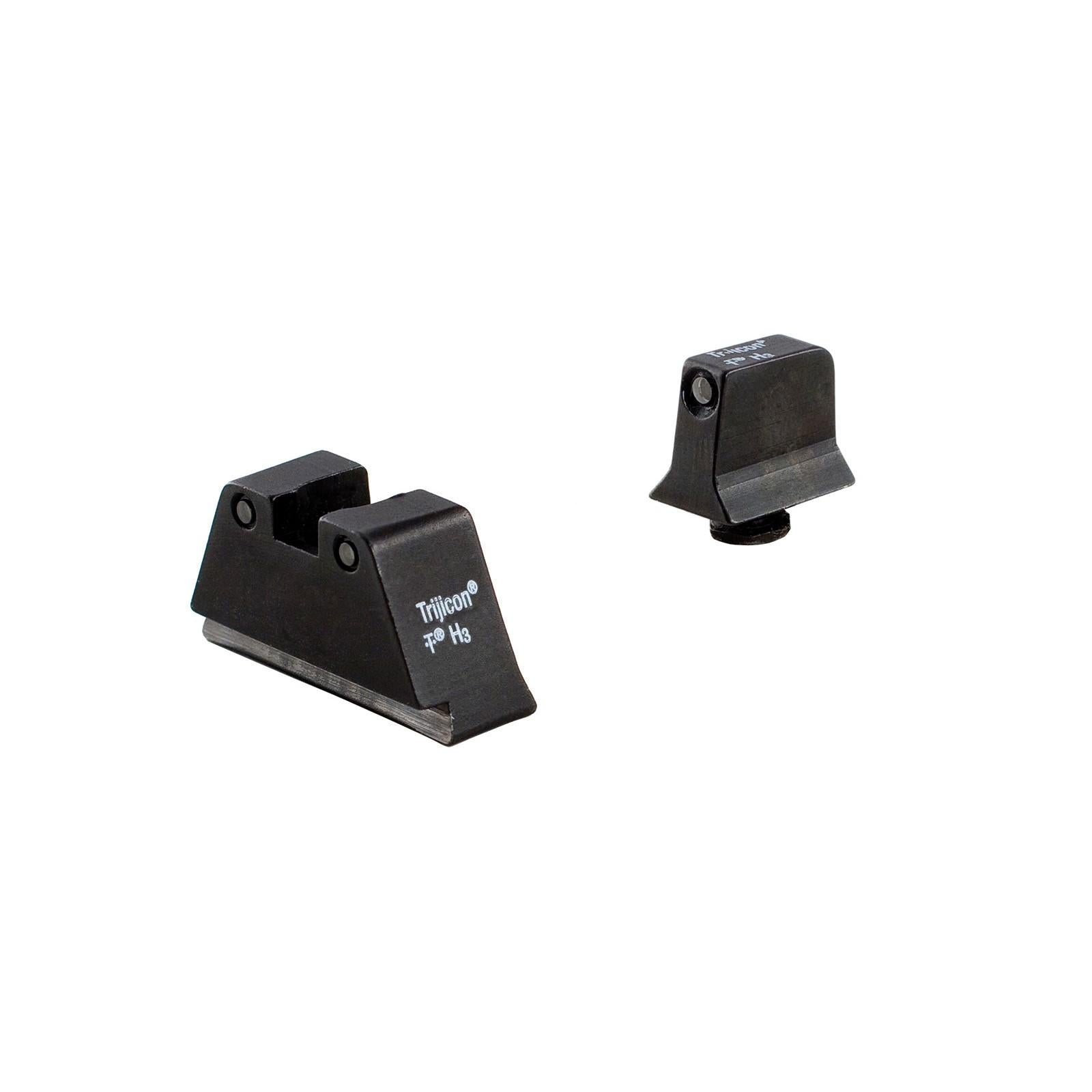 Trijicon Suppressor Height Sights Trijicon Trijicon Bright & Tough Suppressor Sight Set for Glock Standard Frames Green with Black Front and Rear