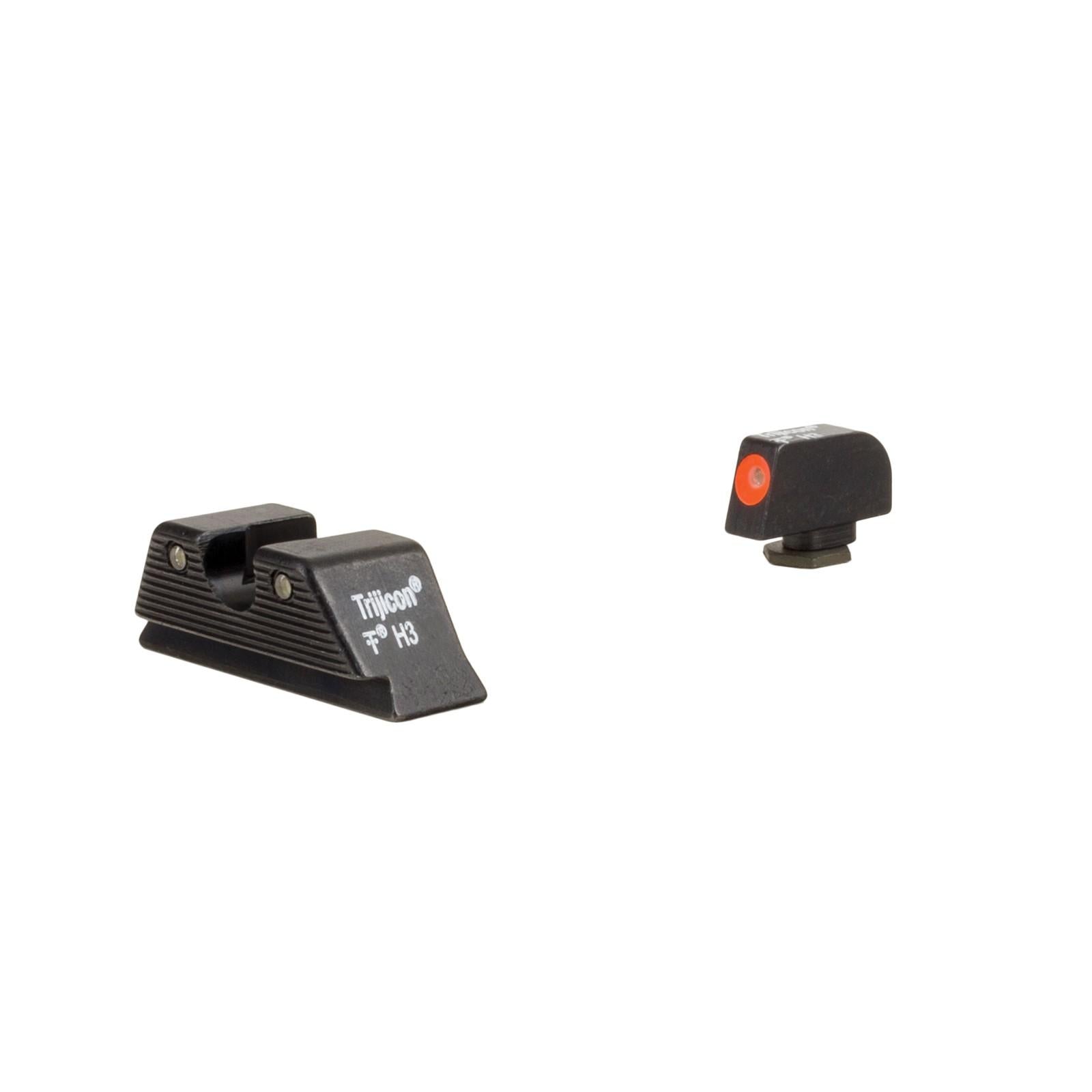 Trijicon Night Sights Trijicon Trijicon HD X R Night Sights Set for Glock Standard Frames Green with Orange Front and Black Rear