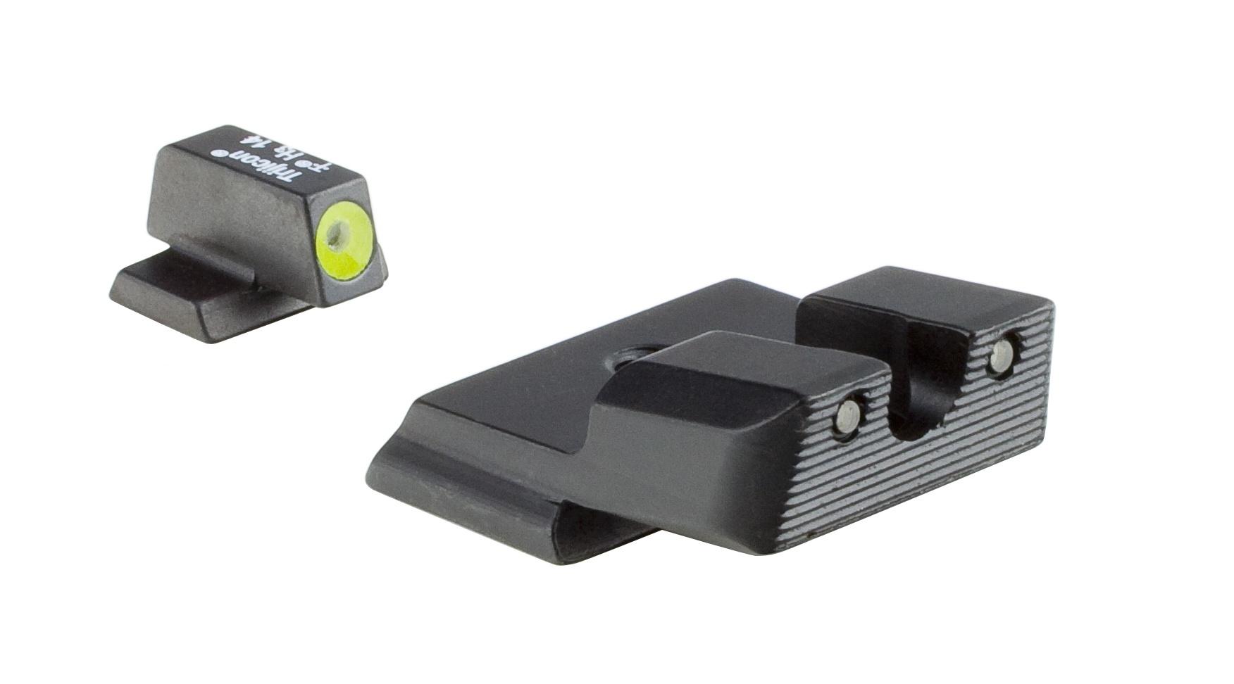 Trijicon Optics|Night Sights Trijicon Trijicon HD XR Night Sight Set - Yellow Front Outline for S&W SHIELD 40.45 & 9mm