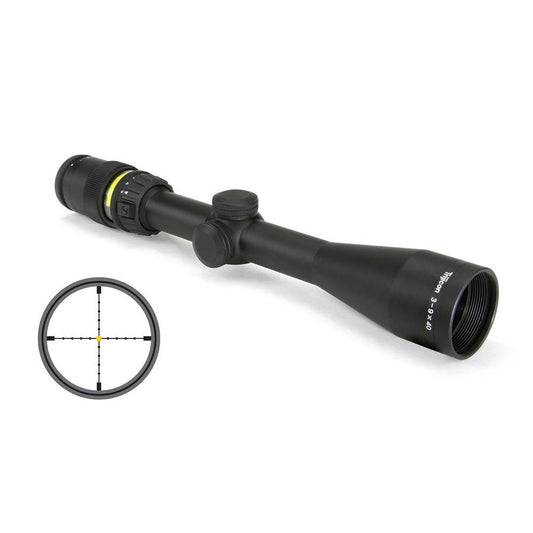 Trijicon Optics|Centerfire Scopes Trijicon Trijicon Accupoint Rifle Scope 3-9x40mm Mil-Dot Crosshair With Amber Dot Reticle 33.8-11.3' FOV 3.6-3.2" ER Matte