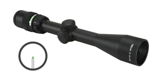 Trijicon Centerfire Scopes Trijicon Trijicon Accupoint Rifle Scope - 3-9x40mm Green Triangle Post Reticle With BAC 33.8-11.3' FOV 3.6-3.2" ER Matte