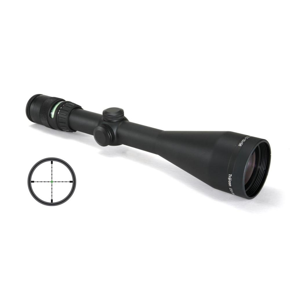 Trijicon Centerfire Scopes Trijicon Trijicon Accupoint Rifle Scope - 2.5-10x56mm Green Mil-Dot 37.6-10.1' 4.1-2.8" Matte