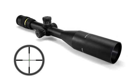 Trijicon Centerfire Scopes Trijicon Trijicon AccuPoint Rifle Scope - 5-20x50mm Standard Duplex Crosshair With Green Dot Reticle 19.1-5.1' FOV 4.1-3.8" ER Matte