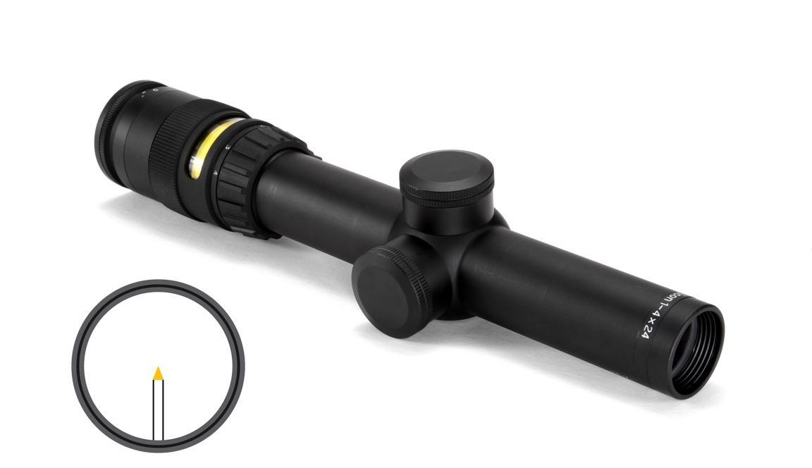 Trijicon Optics|Centerfire Scopes Trijicon ACUPOINT 1-4X24 AMBER TRIANGLE