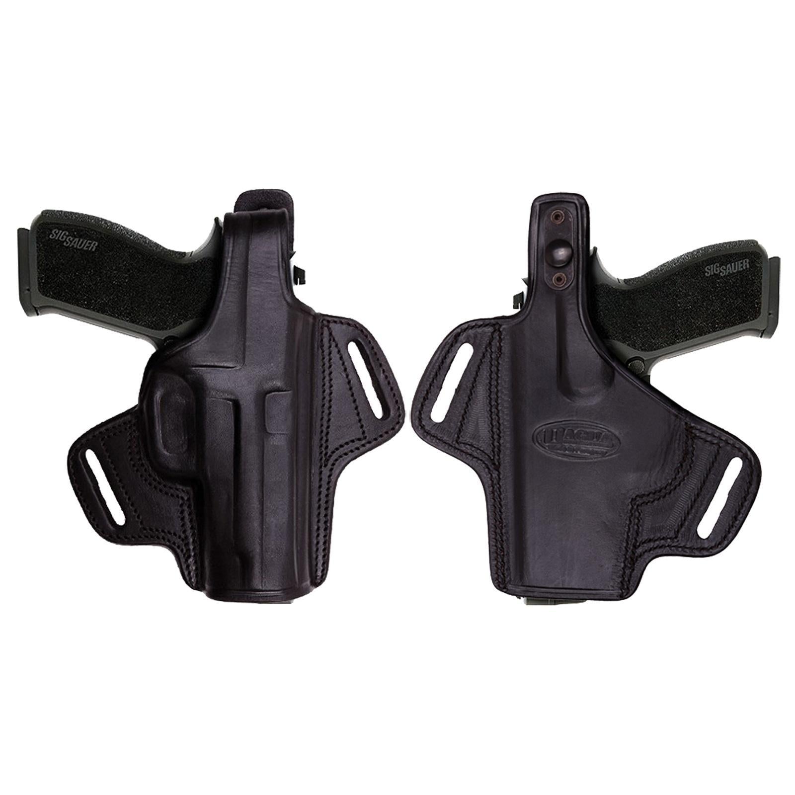 Tagua Gun Leather Gun Holsters Tagua Gun Leather Tagua Gunleather Thumb Break Belt Holster for Glock 19/23/32/38 Black Right Hand