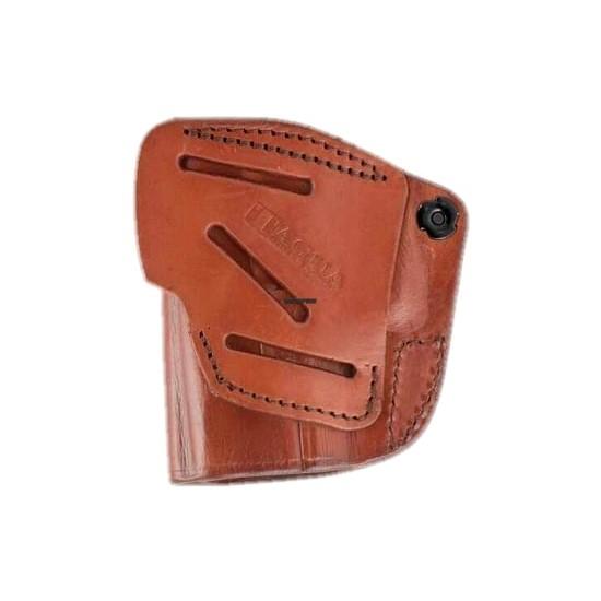 Tagua Gun Leather Gun Holsters Tagua Gun Leather Tagua Leather 4in1 IWB Holster with Snap for CZ 75 Brown Right Hand