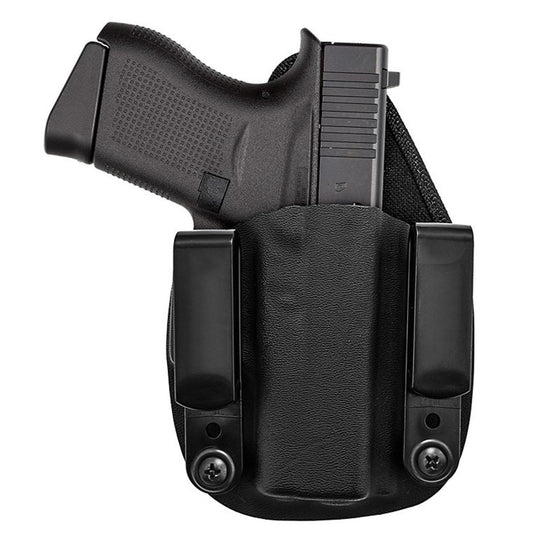 Tagua Gun Leather Gun Holsters Tagua Gun Leather Hybrid IWB Kydex Holster FOR Glock 43 Black Ambidextrous
