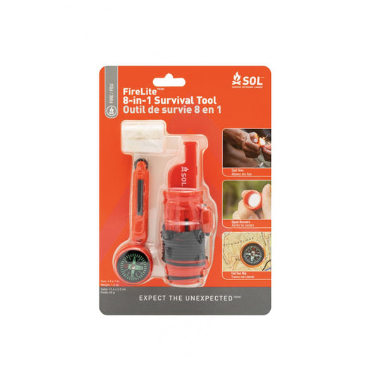 Adventure Ready Brands Emergency &amp; Survival|Outdoors Adventure Ready Brands Survive Outdoors Longer Fire Lite 8-in-1 Survival Tool