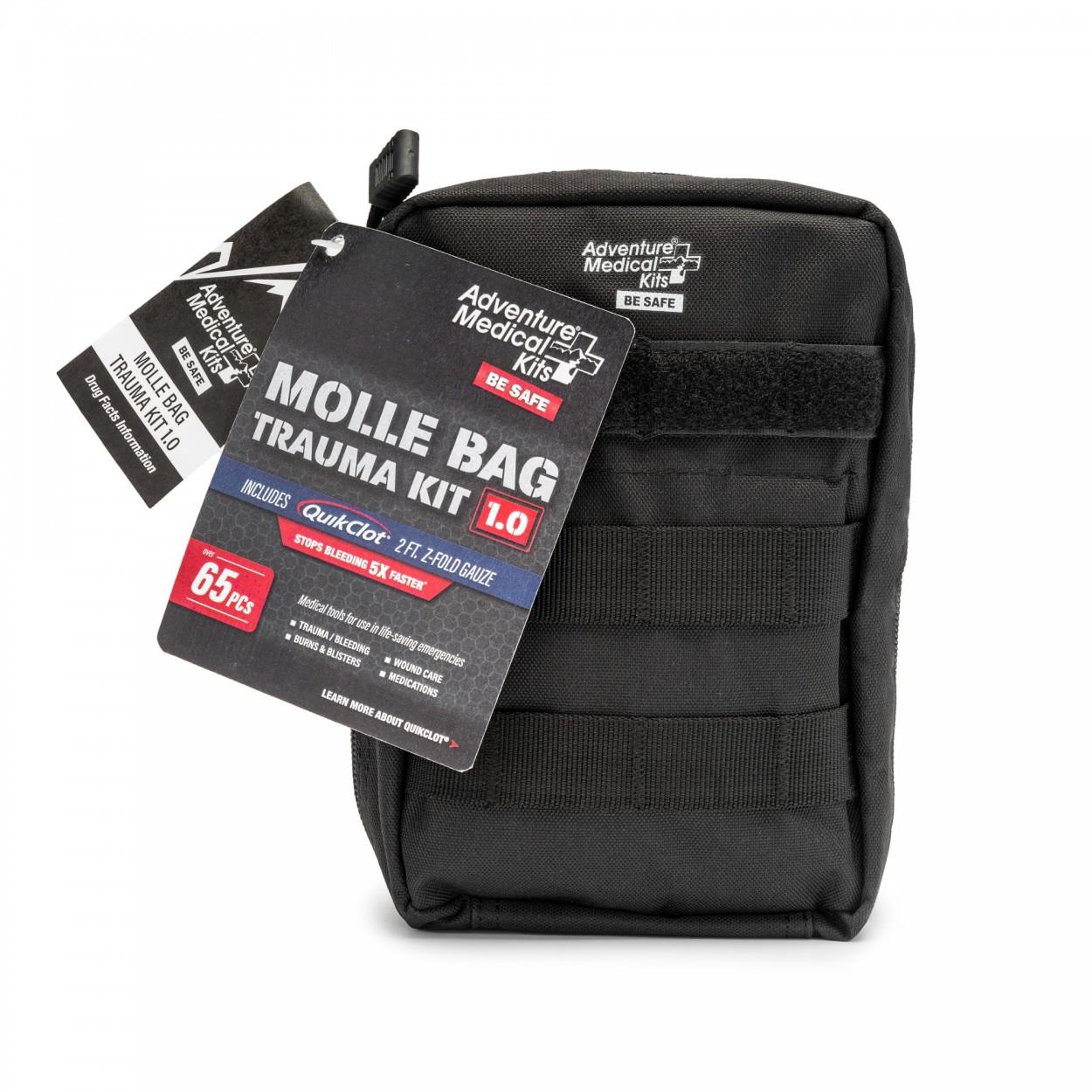 Adventure Ready Brands First Aid|First Aid Kits|First Aid Kits Adventure Ready Brands Ready Brands Adventure Medical Kits Molle Bag Trauma Kit 1.0 (Black Bag)