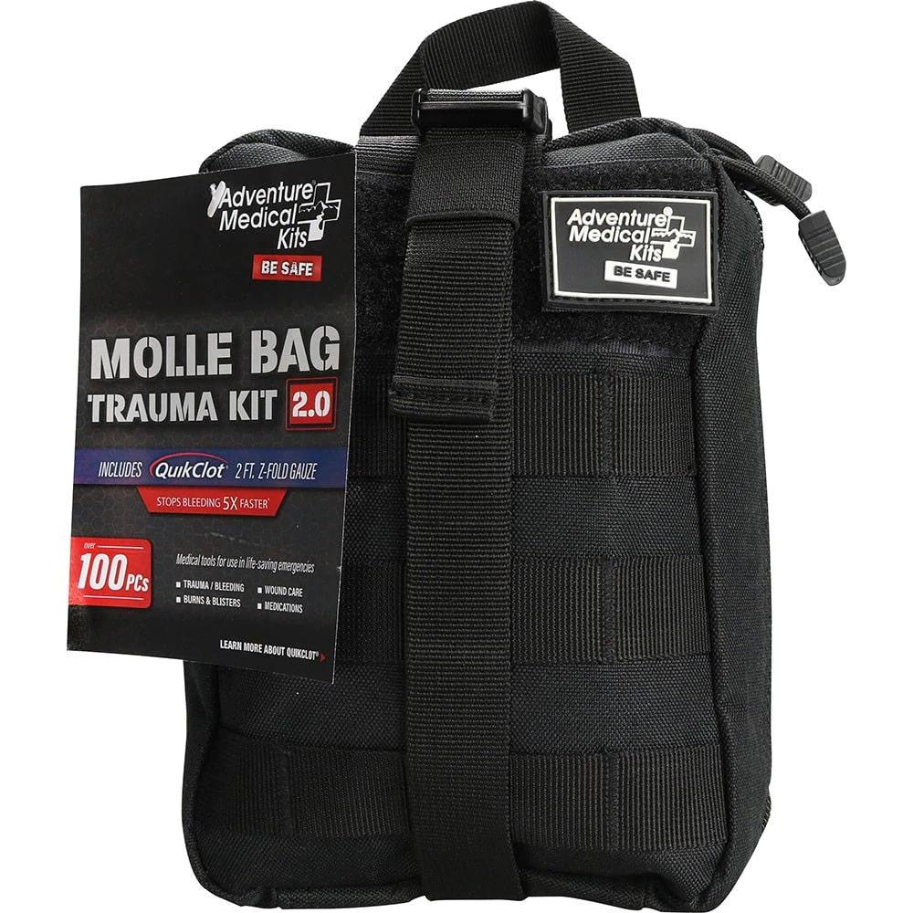 Adventure Ready Brands First Aid|First Aid Kits|First Aid Kits Adventure Ready Brands Ready Brands Adventure Medical MOLLE Trauma Kit 2.0 (Black Bag)