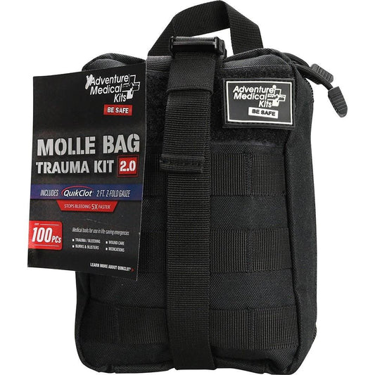 Adventure Ready Brands First Aid|First Aid Kits|First Aid Kits Adventure Ready Brands Ready Brands Adventure Medical MOLLE Trauma Kit 2.0 (Black Bag)